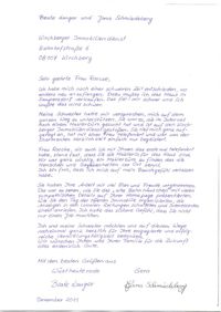Sehr lieber Brief von einer Verkäuferin bei einem etwas kompliziertem…